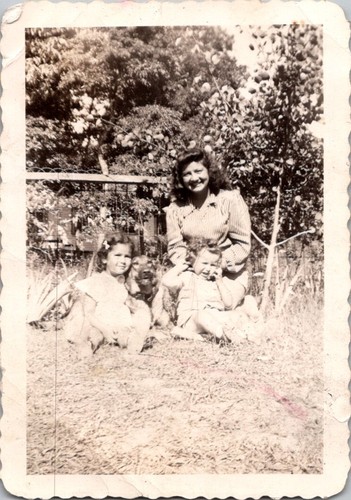 Family dog children - family, 1941