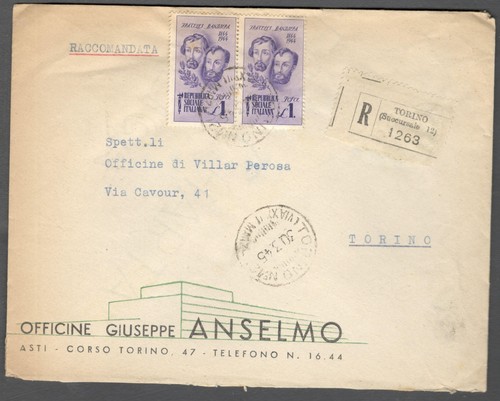 1945 italia rsi raccom x - 1945,