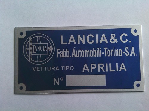 Targa oldtimer lancia aprilia - oldtimer,