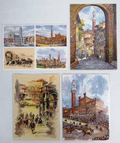 Lotto cartoline siena - lotto, 4