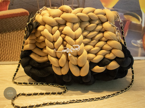 Borsa artigianale intrecciata - artigianale,