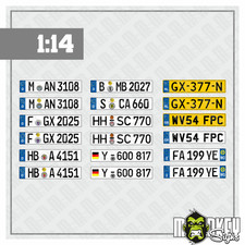 Adesivi Targhe 1:14 Modellismo