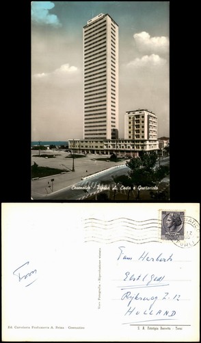 Cartolina cesenatico piazza - cartolina, a