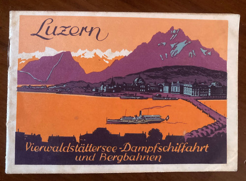 1930 lucerna opuscolo orari - lucerna,
