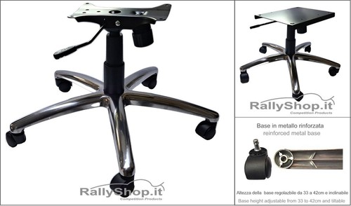 Base girevole con ruote - girevole, per