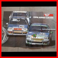 AUTOSPRINT POSTER RENAULT CLIO 16V CUP coppa 1991 - 78x48 cm