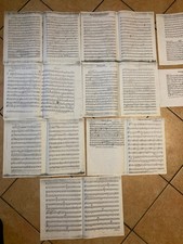 4°Lotto Spartiti Sax Baritono in Mib -16 Brani da Banda e Concerto -Collezione