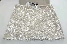 Zara 2025 Gonna Miniskirt Ecru