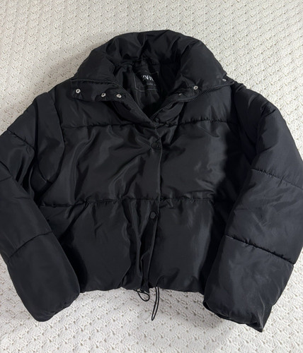 Zara oversize cropped puffer
