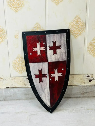 Scudo templare legno fatto - templare,