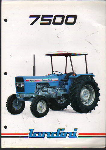 Foglietto brochure trattore