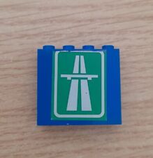 LEGO 4215pb028 blu Panel 1x4x3