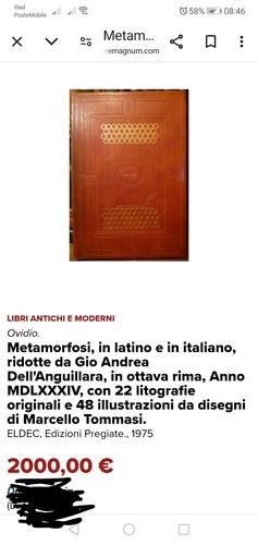 Edizioni pregiate metamorfosi - edizioni,