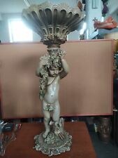 Fontanella-Arredo In Resina Antichizzata e Dipinta-Vintage-Punto Luce/Fioriera