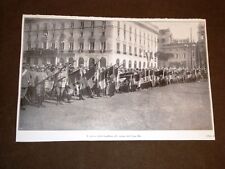 Roma 19 gennaio 1913 Apoteosi Esercito reduce dalla Libia Saluto delle bandiere