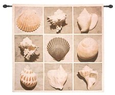 Arazzo tessuto conchiglie