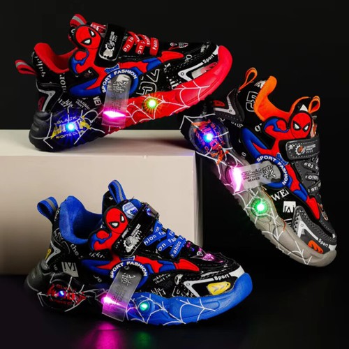 Scarpe bambini luci spiderman - bambini,