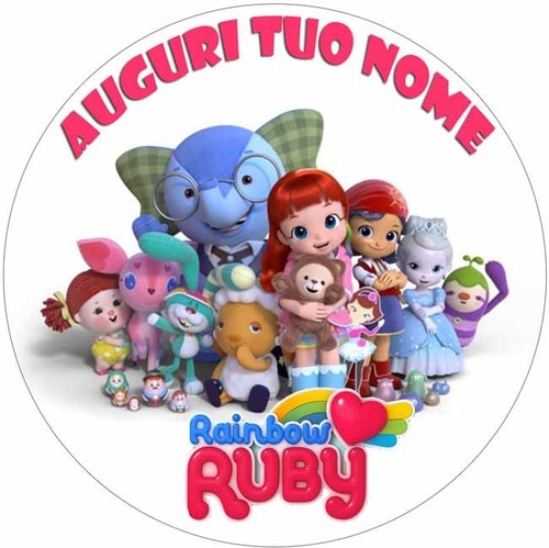 Cialda ruby arcobaleno torta - arcobaleno,