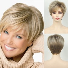 Parrucca donna corta strati - a,