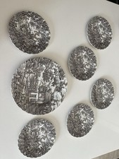 Piatto+6 Piattini In Ceramica Inglese The Hunter By Myott