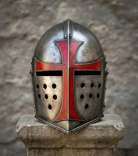 Elmetto crociato medievale - elmetto, |