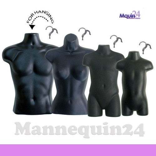 Set busto manichino nero - set,