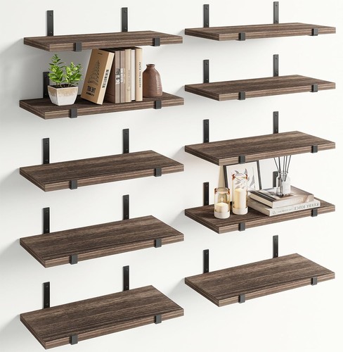 Set mensole legno rovere - 10,