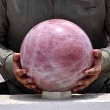 Grande sfera quarzo rosa