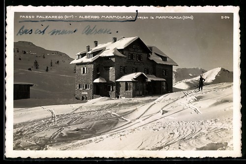 Cartolina passo falzarego - passo,