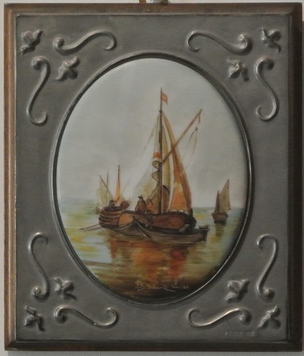 Quadro olio ceramica - olio,