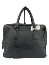 PRADA Valigetta Pelle BLK Vintage Autentica dal Giappone