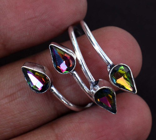 Anello sfaccettato topazio - anello,