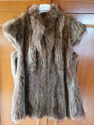 Giacca smanicato lunga - , vera