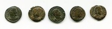 Lotto di 5 monete romane