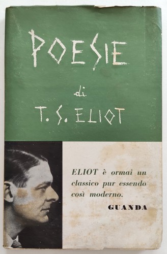 Libro poesie eliot v - poesie, di