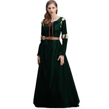 Nuovo costume Brave Princess Merida Disney cosplay party vestito long dress costume