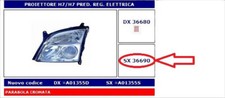 FARO PROIETTORE SX H7/H7 CROMATA OPEL SIGNUM 05/2003-  VECTRA C 04/2002- 08/2005