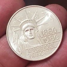 FRANCIA FRANCE 100 FRANCS SILVER ARGENTO 1986