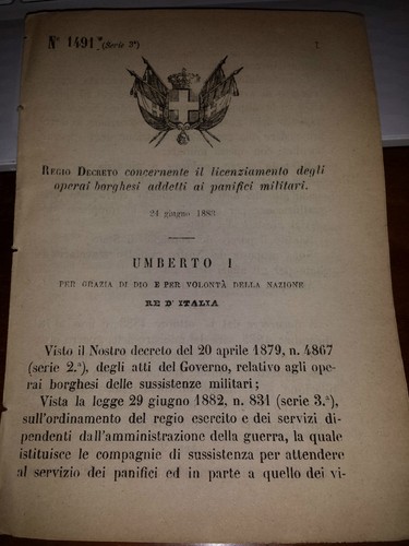 Regio decreto 1883 - regio,