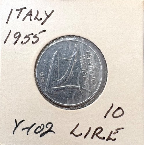 Italy 1955 lire combined - 10,