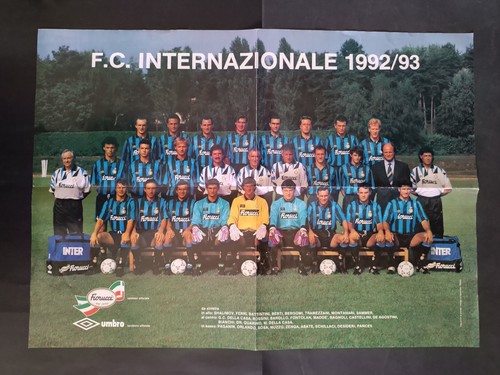 Poster squadra inter 1992 - squadra,
