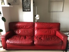 Divano frau pelle - pelle, rossa