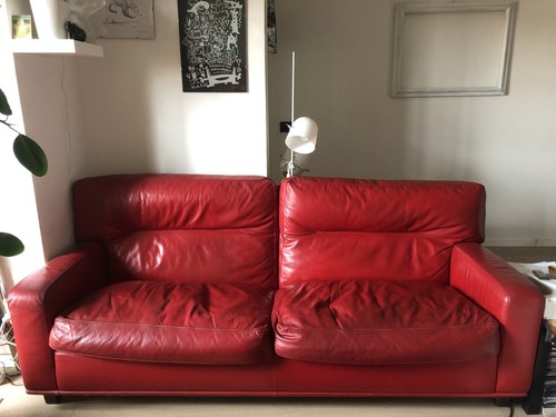 Divano frau pelle rossa - divano,