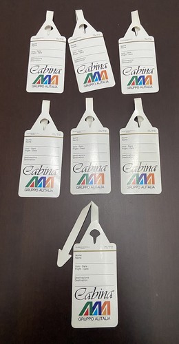 Alitalia baggage tag pezzi - baggage, 7