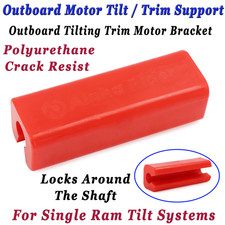 Supporto inclinazione/rifinitura motore fuoribordo poliuretano rosso per sistemi inclinazione Ram singola
