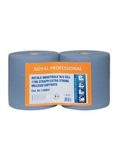 12 ROTOLONI BOBINE ROTOLONE CARTA BLU STUDI 10.200 STRAPPI RESISTENTE P.CELLUL0S