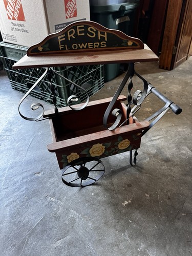 Carrello carro legno vintage
