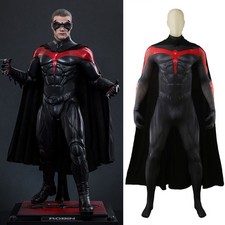 Titan Dick Cosplay Tuta Maschera Occhi Uomo Robin Costume Zentai Giuda Contratto 