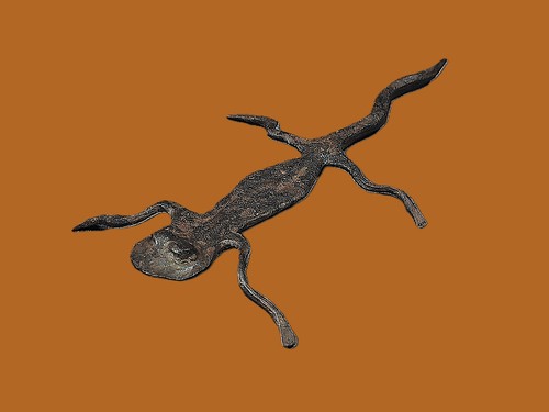 Art africain figurine - art, lézard