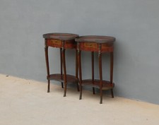 Coppia di comodini a fagiolo tavolini filettati con cassetto, '900!